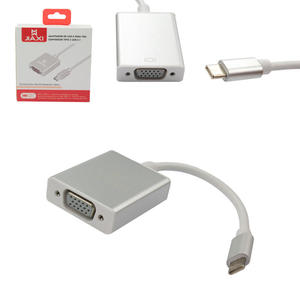 Cabo Adaptador USB-C Para VGA Fêmea 15 Centímetros USB3.1-C GENERICO