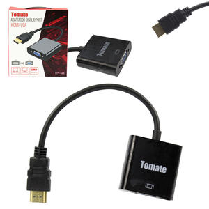 Cabo Conversor HDMI Macho Para VGA Fêmea Para Tv Pc Xbox360 Notebook Com 22 centímetros MTV-603 TOMATE