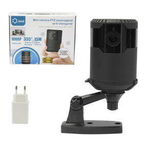 Mini Câmera PTZ Recarregável Com Wi-fi Inteligente Rotação De 355 Graus LT-C005 LOTUS