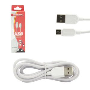 Cabo V8 Para USB 2.0 Branco 1.5 Metros V8 USB MASTER DRIVE