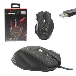 Mouse Gamer Óptico 3200 Dpi 7 Botões Led LEY-A7 LEHMOX