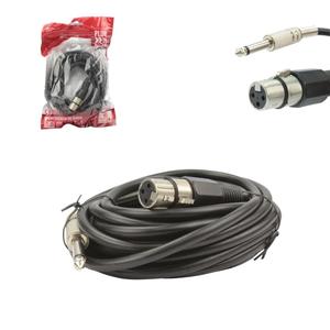 Cabo De Microfone Com Pontas P10 Mono E Xlr Femea Com 5 Metros GB51120 MB TECH