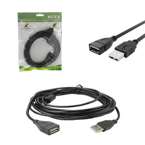 Cabo Extensor USB 2.0 Macho para Fêmea 5 Metros Com Filtro X-CELL XC-M/F-5M X-CELL