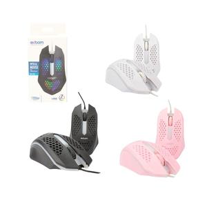 Mouse Gamer Óptico Usb Colmeia Com Led Rgb 1200dpi Cores Sortidas MS-C33 EXBOM