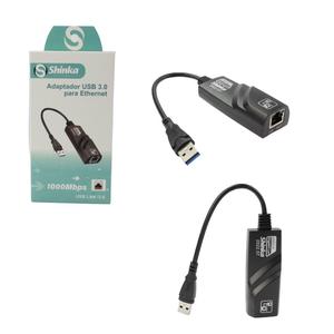 Adaptador USB 3.0 Para Rj45 10/100/1000 Mbps SHINKA USB-LAN/3.0 SHINKA