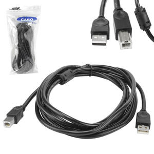 Cabo de Impressora Usb 2.0 Macho Para Macho 3 Metros Com Filtro C-30 DEX