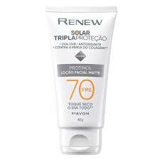 RENEW SOLAR TRIPLA PROTEÇÃO FPS 70 40G 250851 AVON