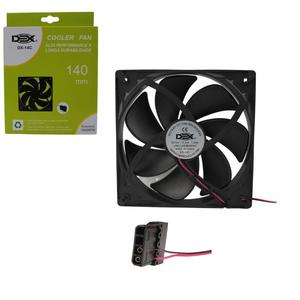 Cooler Fan Alta Performance 140mm Rolamento 1000RPM DX-14C DEX