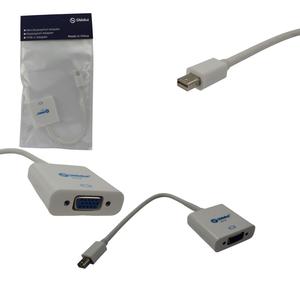 Conversor Mini Displayport Para VGA Fêmea 25 Centimetros Branco SHINKA MINIDP/VGA SHINKA