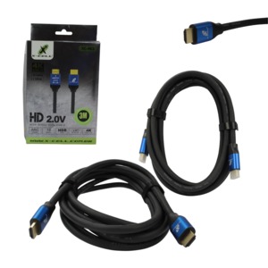 Cabo HDMI 4K Ultra HD 3 Metros 2.0V Tripla Blindagem XC-4K3 X-CELL