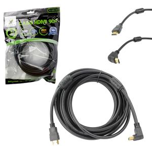 Cabo HDMI Com Saída 90 Graus 5 Metro XC-HDMI-90-C X-CELL