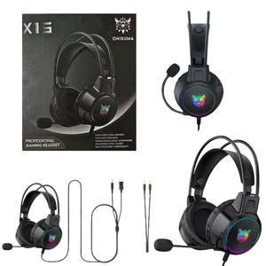 Headphone Gamer Preto Com Rgb Cabo P2 / Usb X15 ONIKUMA