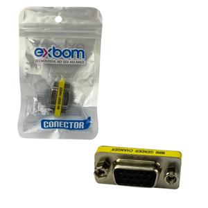 Adaptador VGA Emenda Femea Para Femea EXBOM CONECTOR EXBOM