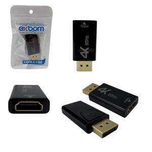 Conversor Displayport Macho Para Hdmi Femea 4K 60 hz EXBOM DISPLAYPORT EXBOM