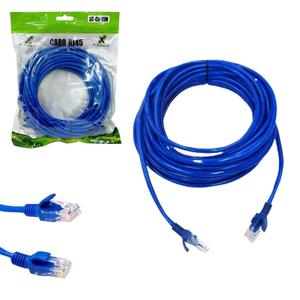 Cabo De Rede Patch Cord Cat5 Rj45 10 Metros Azul XC-CR-10M X-CELL