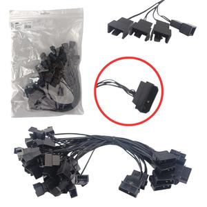 Cabo Adaptador Molex Para Fan 4 Saídas 0,20CM Pacote Com 10 CM-14 DEX