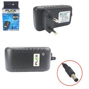 Fonte Plug P4 C+ 9V 1A Bivolt FLEX FX-FT-01 FLEX