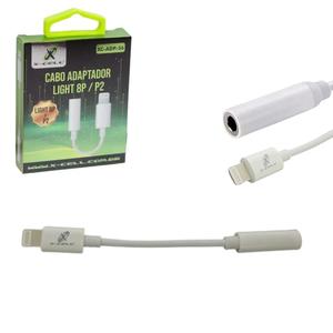 Adaptador Para Iphone Lightning Para Conector De Fones de ouvido de 3,5mm P2 X-CELL XC-ADP-56 X-CELL