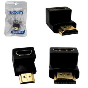 Adaptador HDMI Macho Para Fêmea 90 Graus 90 graus EXBOM