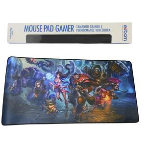 Mouse Pad Gamer League of Legends 70x35cm Grande EXBOM MP-7035C EXBOM