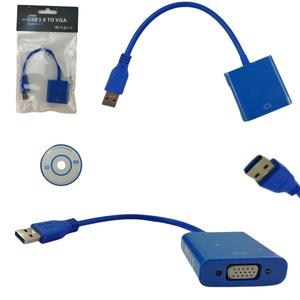 Cabo Conversor USB 3.0 Para VGA Fêmea Pc Ps3 Projetor 20 Centímetros USB3.0VGA GENERICO