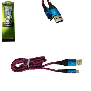 Cabo USB-C 3.0A USB Com Revestimento Em Nylon 1 Metro XC-CD-50 X-CELL
