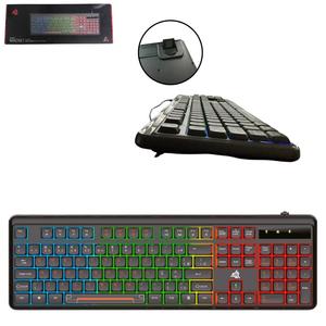 Teclado Gamer Madset Anti-Ghost 107 semi mecânicoTeclas Retro Iluminação TE130 KNUP