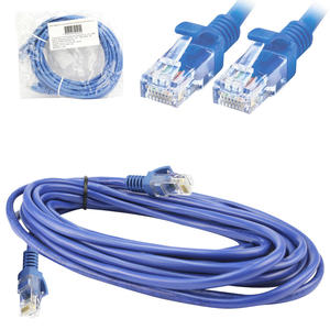 Cabo De Rede Patch Cord Rj-45 Cat5 5 Metros Azul CR50 SECCON CY-PC5.0M-5-BL CY-PC5.0M-5-BL SECCON