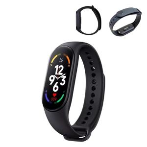 Relógio Inteligente Smartwatch M7 Bluetooth 4.0 Com Medidor de Frequência Cardíaca Resistente A Agua Preto M7 GENERICO