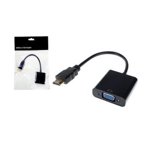 Cabo Conversor HDMI Macho Para VGA Fêmea Para Tv Pc Xbox360 Notebook Com 22 centímetro hdmi/vga GENERICO