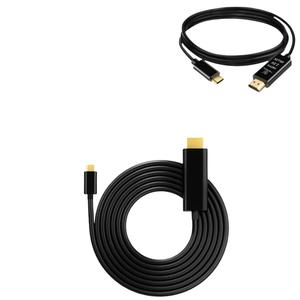 Cabo Hdmi Para USB-C 1.8 Metros 4K Sem Filtro e Sem Malha ANJ1019 GENERICO