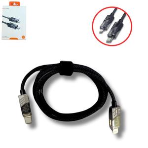 Cabo TYPE-C Para Lightning 27W 1 Metro Design Transparente EZ-W62 EZRA