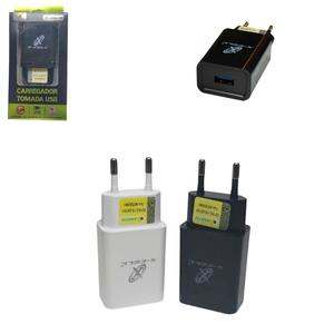 CARREGADOR DE TOMADA 1 SAIDA USB 2.4A CORES SORTIDAS XC-USB-10 X-CELL
