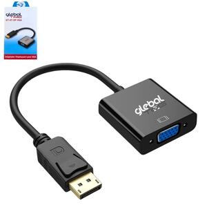 Conversor Displayport Macho Para VGA Fêmea GT-AT-DP-VGA GLOBAL TIME