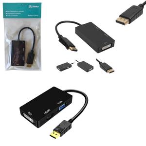 Conversor Displayport 3 Em 1 HDMI VGA E DVI AT-DP SHINKA