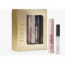 ESTOJO EUDORA SOUL 2 ITENS MÁSCARA DE CILIOS BOMB VOLUMAÇO 10G /GLOSS LABIAL TOP COAT INCOLOR 5,2ML 586745 Eudora