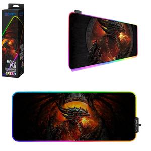 Mouse Pad Extragrande Dragão Com Led RGB 800x300x4mm MP-LED3080 EXBOM