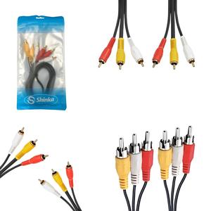 Cabo Rca Áudio E Video 3Rca Para 3Rca 1.5 Metros RCA SHINKA