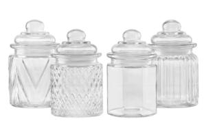 JOGO DE POTES SIBÉRIA 300ML - 4 PEÇAS 795885 hercos casa e cozinha