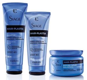 COMBO SIAGE HAIR-PLASTIA SHAMPOO250ML/MASCARA250G/CONDICIONADOR250ML 016440 Eudora