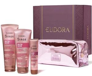 COMBO SIAGE NUTRI ROSE SHAMPOO250ML/MASCARA50G/CONDICIONADOR200ML/NECESSAIRE 976356 Eudora