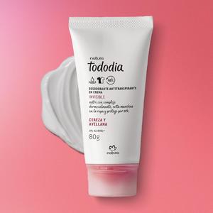 NATURA TODODIA DESODORANTE ANTITRANSPIRANTE EM CREME CEREJA E AVELA 80G 129781 NATURA
