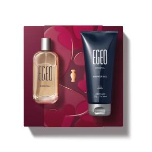 ESTOJO EGEO ORIGINAL 2 ITENS COLONIA 100ML+SHOWER GEL 200G NAMORADOS 2025 853021 BOTICARIO