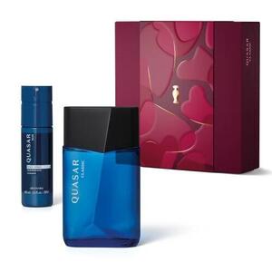 ESTOJO QUASAR CLASSIC 2 ITENS COLONIA 100ML+BODY SPRAY 100ML NAMORADOS 2025 852949 BOTICARIO