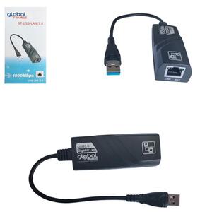 Adaptador USB Macho 3.0 Para Rj45 Femea GT-USB-LAN3.0 GLOBAL TIME