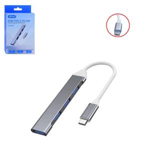 Adaptador HUB Tipo-C Para 4 Portas USB 3.0 KP-HB504 KNUP