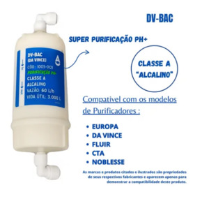 Refil Filtrante FLT00XX Compatível Europa Noblesse 100012443 ACQUABIOS