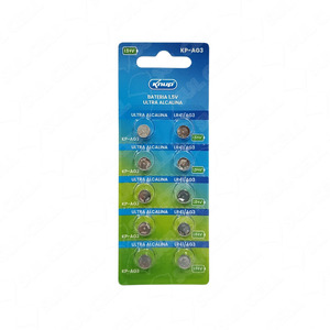 Bateria 1.5V Cartela Com 10 Unidades KP-AG3 KP-AG3 KNUP
