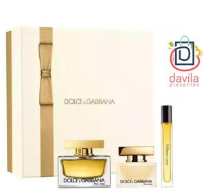 ESTOJO DOLCE & GABBANA THE ONE FEMININO 3 ITENS EDP 403589 BELLA FAMME