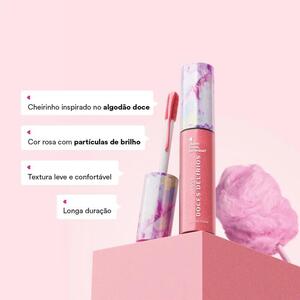 QDB CUIDE SE BEM GLOSS LABIAL DOCES DELIRIOS ALGODAO DOCE 10ML 861156 BOTICARIO